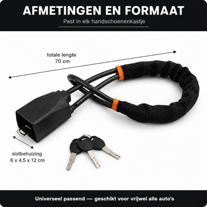 Steering Wheel Lock with Seatbelt Security – Lock your car in 10 seconds