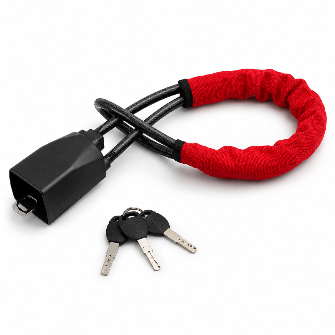 Steering Wheel Lock with Seatbelt Security – Lock your car in 10 seconds