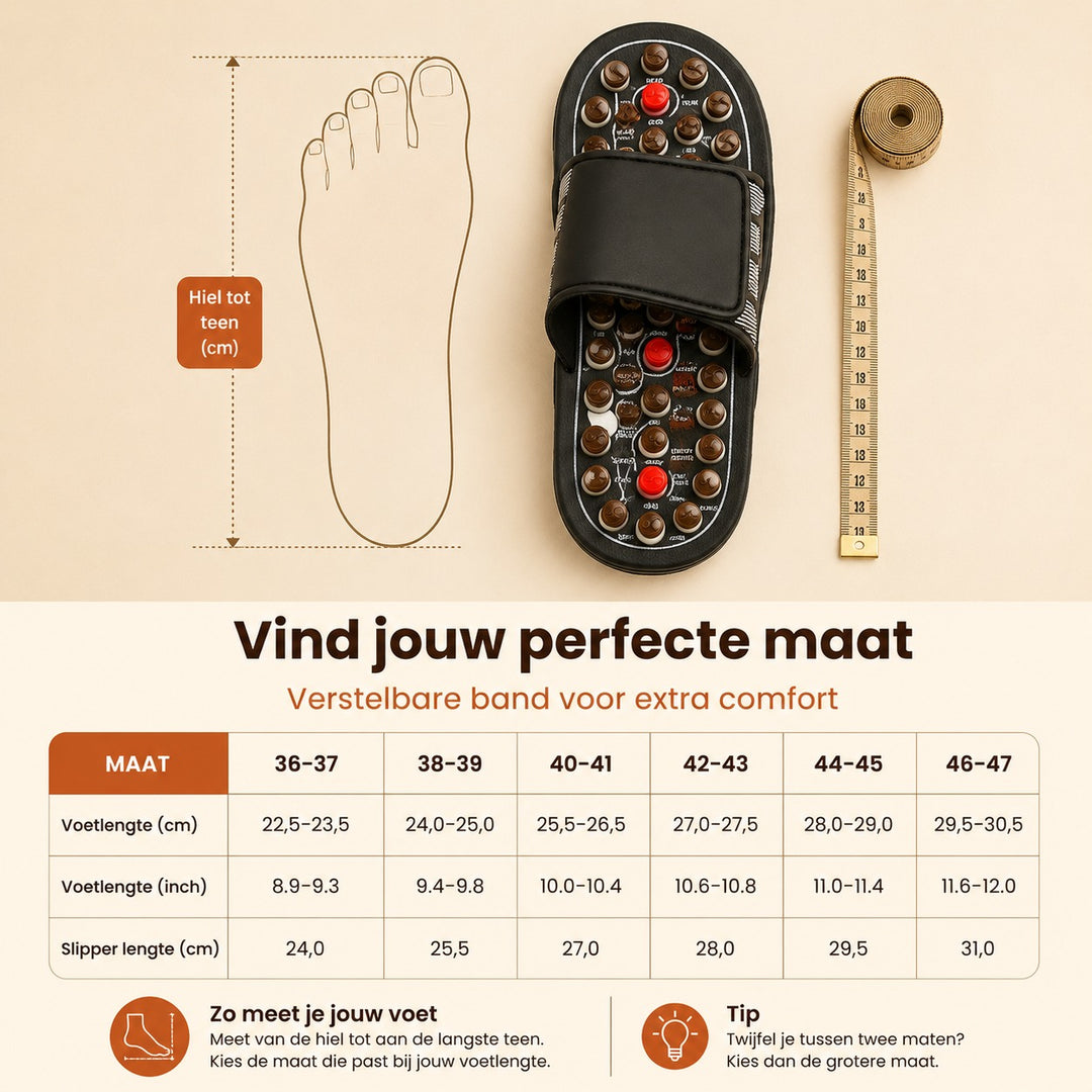 Acupressuur Massageslippers - Voor moeiteloos ontspannen voeten na een lange dag