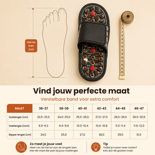 Acupressuur Massageslippers - Voor moeiteloos ontspannen voeten na een lange dag