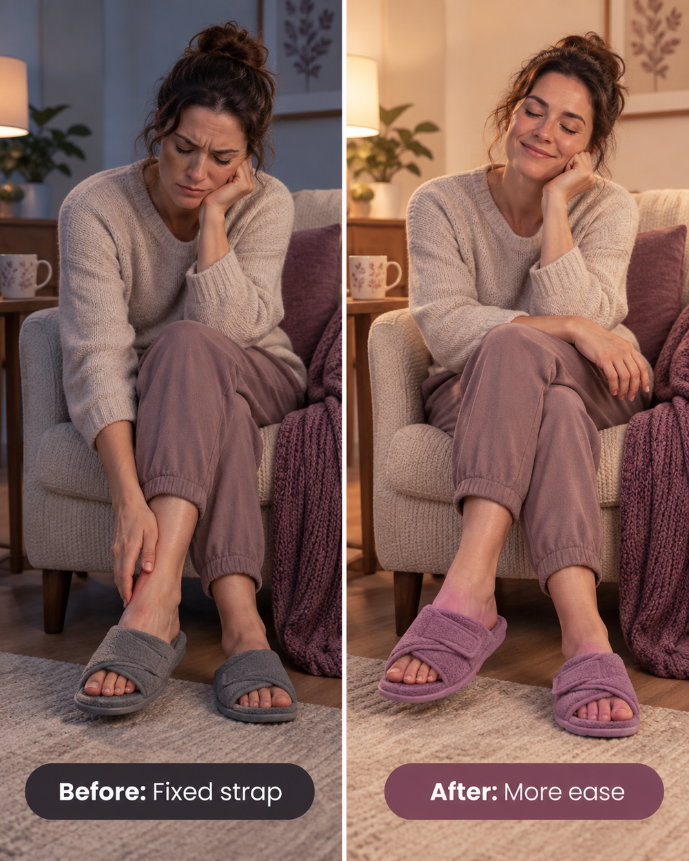 ArchEase Slides - from cold hard floors to warm slippers