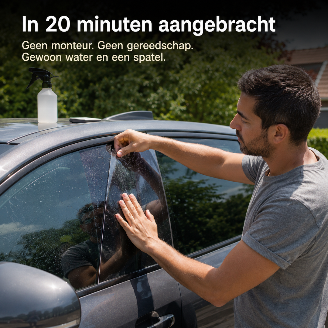 Veiligheidsfolie voor Autoramen – Houd gebroken glas op zijn plek bij een inbraakpoging