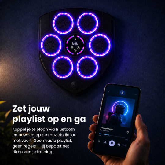 Muziek Boksmachine met Bluetooth - Boksen, bewegen en ontspannen in één