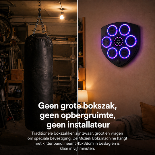 Muziek Boksmachine met Bluetooth - Boksen, bewegen en ontspannen in één
