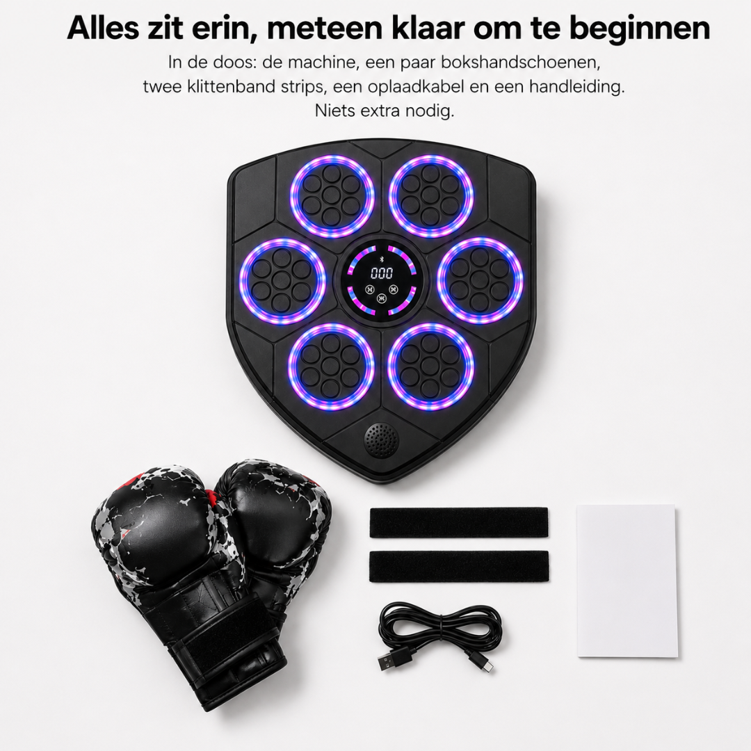 Muziek Boksmachine met Bluetooth - Boksen, bewegen en ontspannen in één