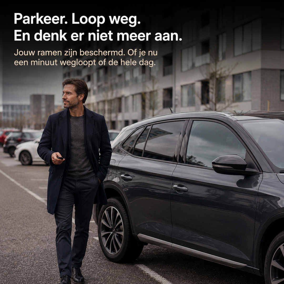 Veiligheidsfolie voor Autoramen – Houd gebroken glas op zijn plek bij een inbraakpoging